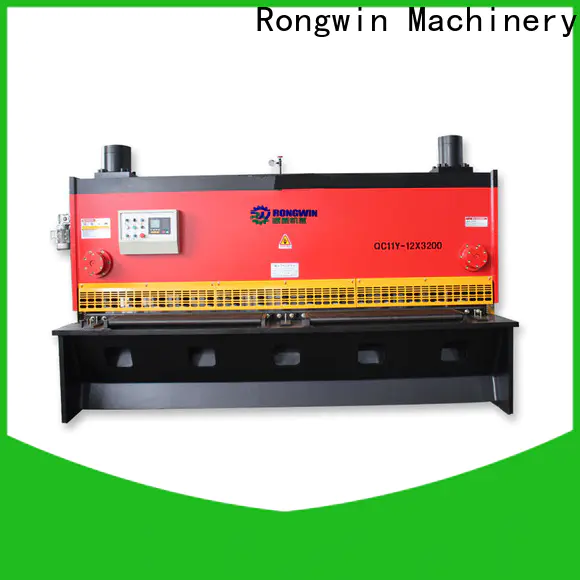 Rongwin hydraulic guillotine shearing machine manufacturing for metallurgy