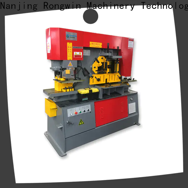 Rongwin hydraulic iron cutting machine overseas market for bending