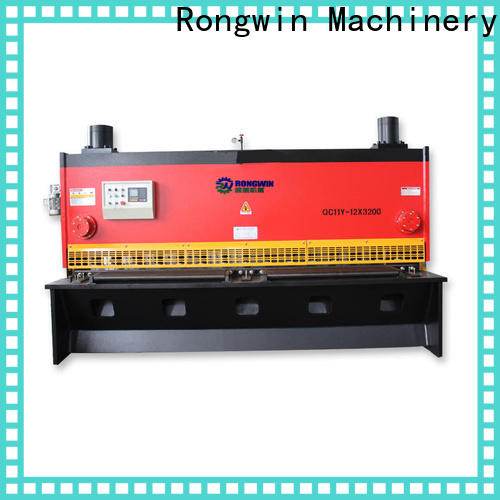 Rongwin hydraulic shearing machine range for sheet metal processing
