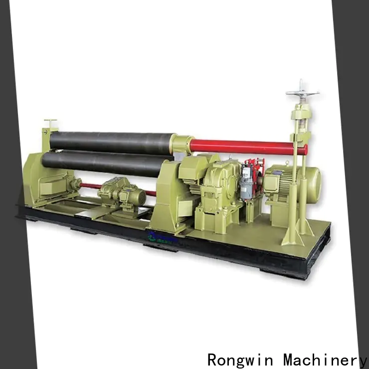 Rongwin 4 roller plate rolling machine free design for circle rolling