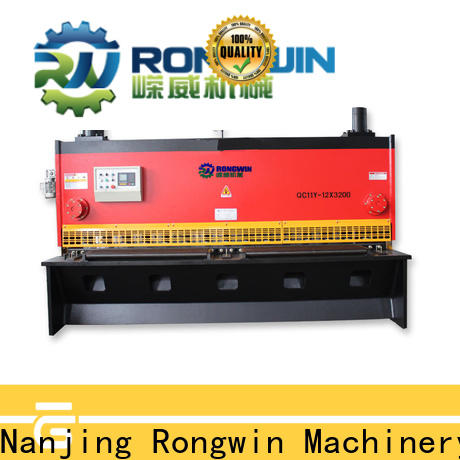 Rongwin high quality sheet metal guillotine shear factory manufacturer for steel pipe welding
