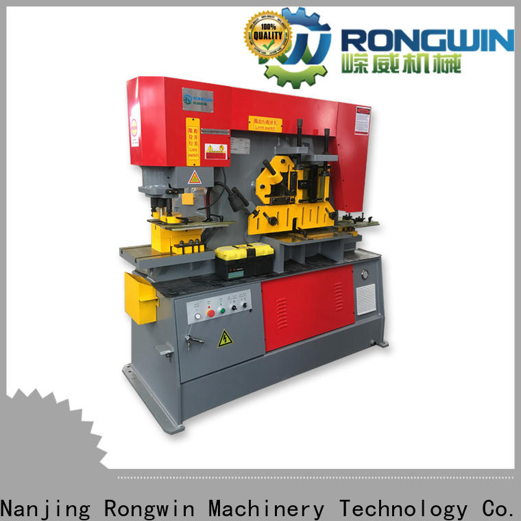 Rongwin top quality hydraulic ironworker machine company for cutting