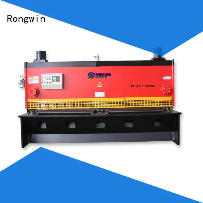Rongwin hydraulic sheet metal cutting machine overseas market for metallurgy