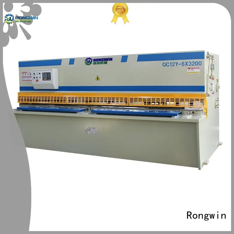 Rongwin professional hydraulic guillotine shearing machine manufacturing for electrical appliances