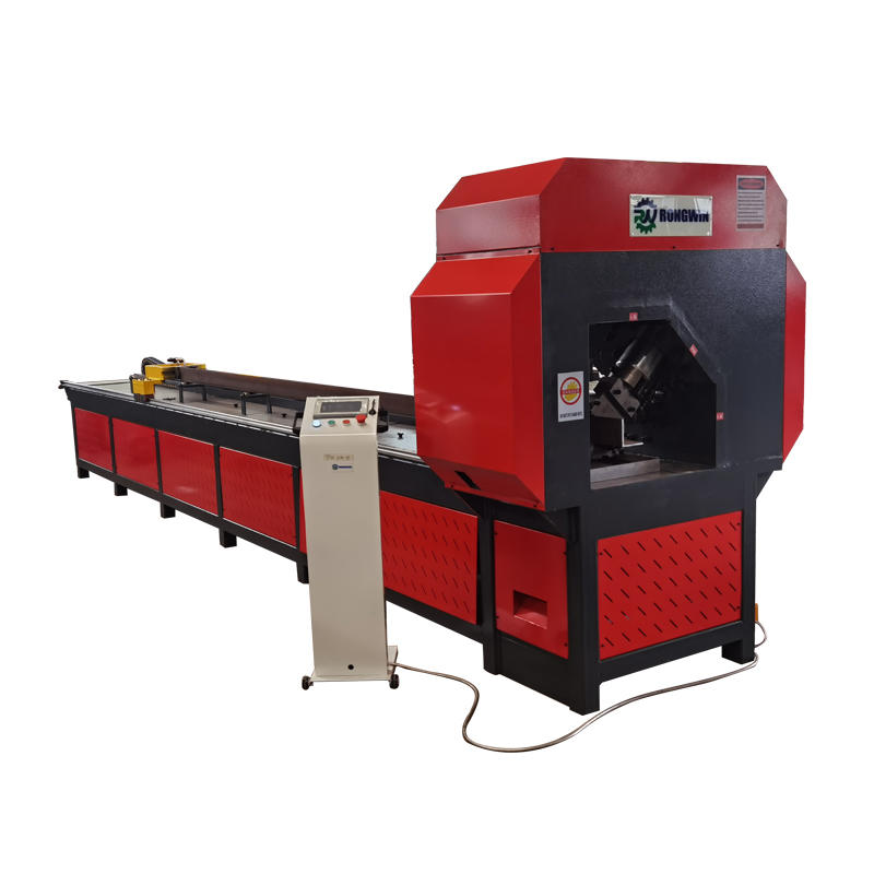 RONGWIN 6 meter hydraulic angle steel punching and shearing machine with cnc controller