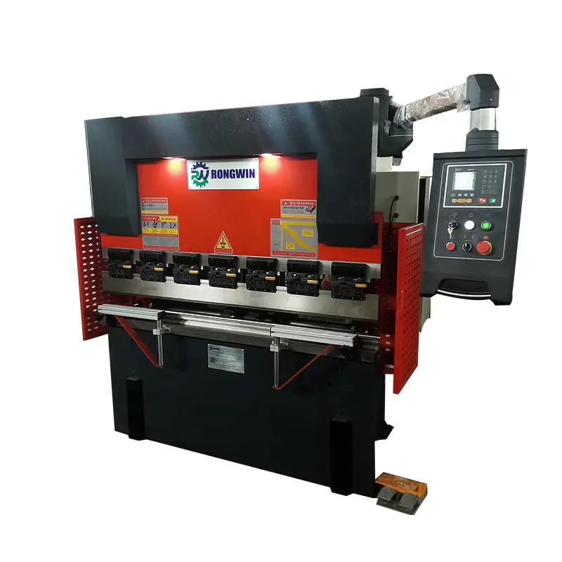 RONGWIN WF67K -C 100 Ton 3200 One-way Servo Pump Control Hydraulic CNC Bending Machine Press Brake